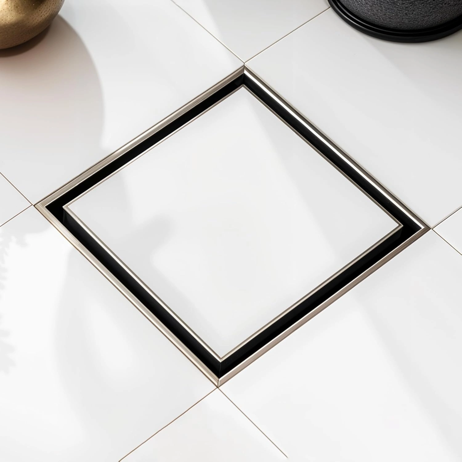 Ruhe® Square Tile Insert Floor Drain